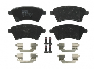Купить GDB1673 TRW Тормозные колодки передние Suzuki SX4 (1.5, 1.6, 1.9, 2.0) с звуковым предупреждением износа